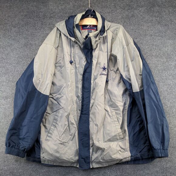 Pro Player Men's Dallas Cowboys Full Zip Hooded Windbreaker Jacket Multi XL - Picture 2 of 16